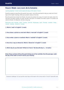 Free Days Of The Week Track Sheet | Year 4 Supported | BookFlik