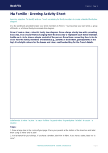 Free Family Drawing Sheet | Year 5 Core | BookFlik