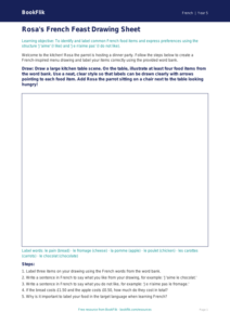 Free Food Drawing Sheet | Year 5 Core | BookFlik