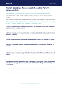 Free Greetings Assessment | Year 4 Supported | BookFlik