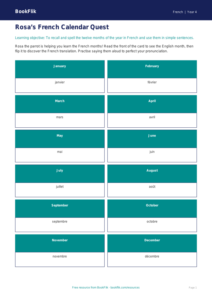 Free Months Of The Year Flashcards | Year 4 Greater Depth | BookFlik