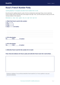 Free Numbers Activity Sheet | Year 4 Supported | BookFlik