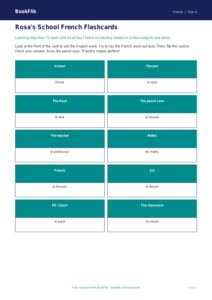 Free School Flashcards | Year 4 Supported | BookFlik