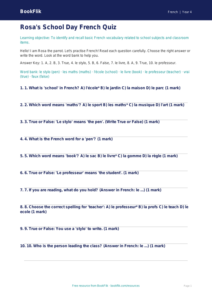 Free Year 4 Educational Worksheet | Printable Quiz | BookFlik