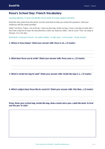 Free School Track Sheet | Year 4 Supported | BookFlik