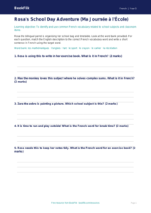 Free Year 5 Educational Worksheet | Core Curriculum | BookFlik