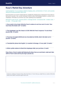 Free Shopping Activity Sheet | Year 5 Core | BookFlik