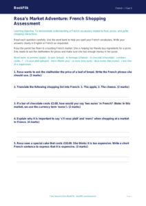 Free Shopping Assessment | Year 5 Core | BookFlik