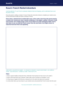 Free Shopping Drawing Sheet | Year 5 Core | BookFlik