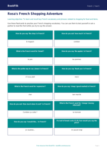 Free Shopping Flashcards | Year 5 Core | BookFlik