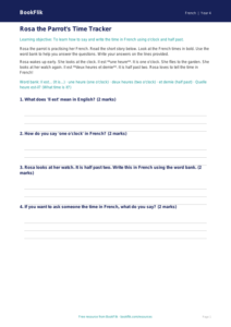 Free Telling The Time Track Sheet | Year 4 Supported | BookFlik