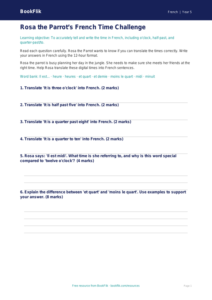 Free Telling The Time Assessment | Year 5 Core | BookFlik