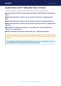 Free Telling The Time Poster | Year 5 Core | BookFlik