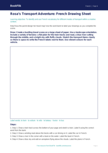 Free Transport Drawing Sheet | Year 4 Greater Depth | BookFlik
