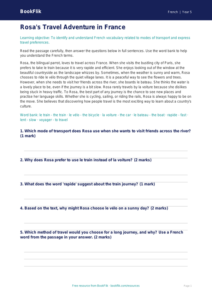 Free Transport Comprehension | Year 5 Core | BookFlik