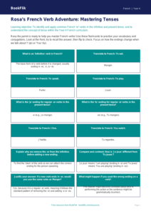 Free Verbs And Tenses Flashcards | Year 4 Greater Depth | BookFlik