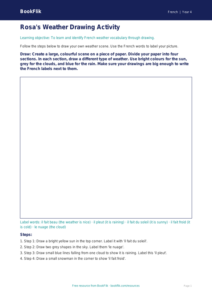 Free Weather Drawing Sheet | Year 4 Supported | BookFlik