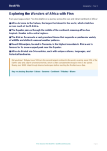 Free Africa Poster | Year 5 Core | BookFlik