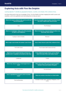 Free Asia Flashcards | Year 5 Core | BookFlik