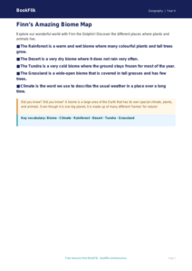 Free Biomes Poster | Year 4 Supported | BookFlik
