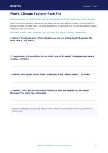 Free Climate Change Worksheet | Year 4 Supported | BookFlik