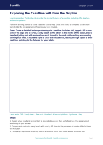 Free Coasts Drawing Sheet | Year 4 Greater Depth | BookFlik