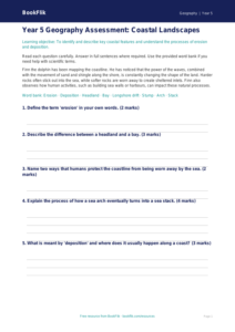 Free Coasts Assessment | Year 5 Core | BookFlik
