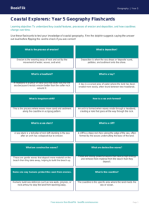 Free Coasts Flashcards | Year 5 Core | BookFlik