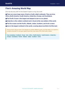 Free Continents And Oceans Poster | Year 4 Supported | BookFlik