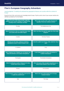 Free Europe Flashcards | Year 5 Core | BookFlik