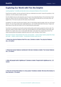 Free Human And Physical Geography Comprehension | Year 4 Supported | BookFlik