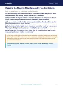 Free Mountains Poster | Year 4 Greater Depth | BookFlik
