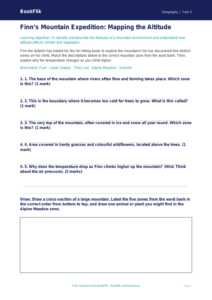 Free Mountains Activity Sheet | Year 5 Core | BookFlik