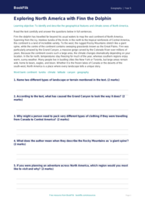 Free North America Comprehension | Year 5 Core | BookFlik