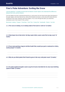 Free Polar Regions Activity Sheet | EYFS Core | BookFlik