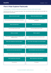 Free Polar Regions Flashcards | Year 4 Supported | BookFlik
