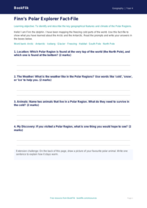 Free Polar Regions Template | Year 4 Supported | BookFlik