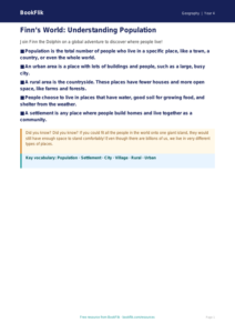 Free Population Poster | Year 4 Supported | BookFlik