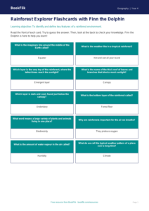 Free Rainforests Flashcards | Year 4 Supported | BookFlik