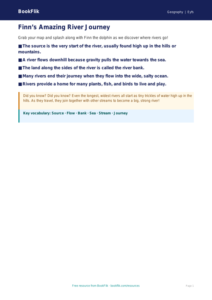 Free Rivers Poster | EYFS Core Geography Worksheet | BookFlik