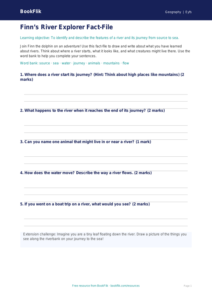 Free Rivers Worksheet for EYFS | Geography Lesson | BookFlik