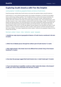 Free South America Comprehension | Year 5 Core | BookFlik