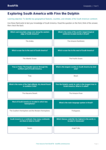 Free South America Flashcards | Year 5 Core | BookFlik