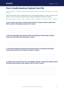 Free South America Template | Year 5 Core | BookFlik
