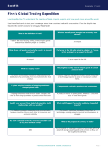 Free Trade Flashcards | Year 4 Greater Depth | BookFlik