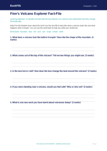 Free Volcanoes Template | Eyfs Core | BookFlik