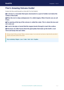 Free Volcanoes Poster | Year 4 Supported | BookFlik