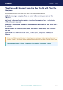Free Weather And Climate Poster | Year 4 Supported | BookFlik
