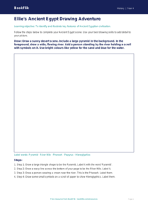 Free Ancient Egypt Drawing Sheet | Year 4 Supported | BookFlik