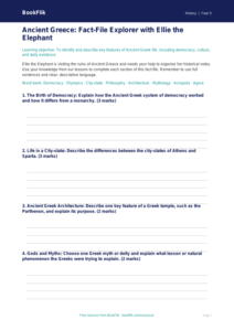 Free Ancient Greece Template | Year 5 Core | BookFlik